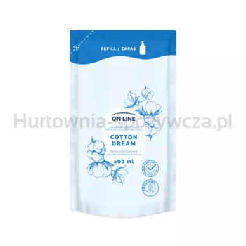 ON LINE Refill Kremowe mydlo 2w1 Cotton Dream 500ml