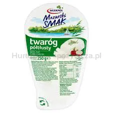 Twaróg Mazurski Smak klinek półtłusty 250g