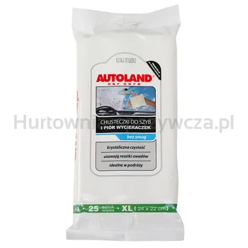 Autoland Chusteczki Do Szyb 25 Sztuk 