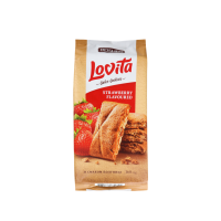 Lovita Ciastka Cake Cookies z nadzieniem o smaku truskawkowym 168 g