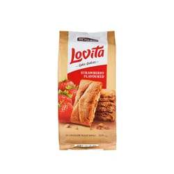 Lovita Ciastka Cake Cookies z nadzieniem o smaku truskawkowym 168 g