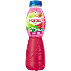Hortex Jabłko, limonka, malina Napój butelka aPet 500 ml kaucja (w tym +0,50 zł/szt. zwrotnej kaucji)