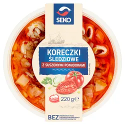 Seko Koreczki Śledziowe Z suszonymi Pomidorami 220 G 
