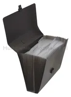 Teczka harmonijkowa DONAU, PP, A4, z rączką, czarna - 2