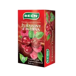 Belin Herbatka owocowa żurawina malina dwukomorowa 20 x 2 g<br>(Data 30.11.2025)