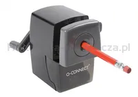 Q-Connect Temperówka na biurko z uchwytem, ręczna, Czarna  - 2