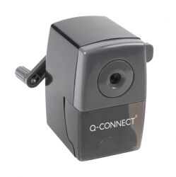 Q-Connect Temperówka na biurko z uchwytem, ręczna, Czarna 