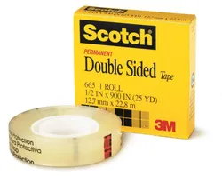 Taśma Biurowa, Dwustronna Scotch® (665), 12Mm, 22,8M