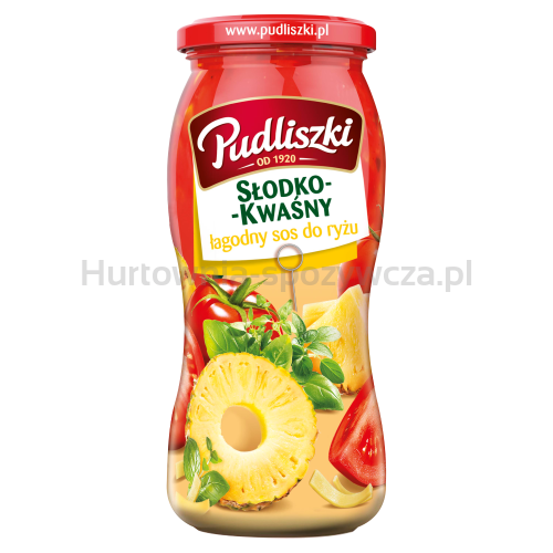 Pudliszki Sos Do Kurczaka Słodko-Kwaśny Łagodny 500G