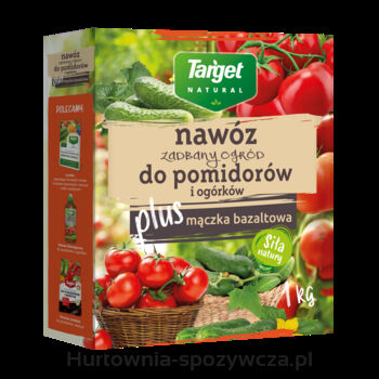 Nawóz do pomidorów i ogórków z mączką bazaltową zadbany ogród 1 kg Target