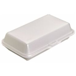 Huhtamaki Menubox (Lunchbox) Mały Biały Styropianowy Xps (50 Szt)