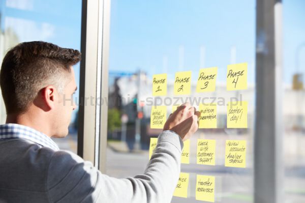 Karteczki samoprzylepne POST-IT Super Sticky Z-Notes do podajnika, 76x127mm, 12x90 kart., żółty - 4