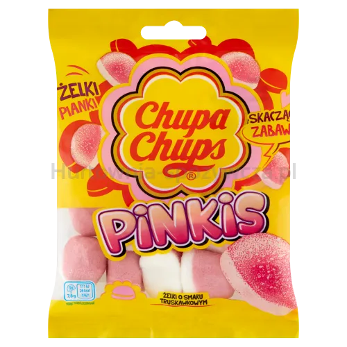 Chupa Chups Żelki Pinkis O Smaku Truskawkowym 90G