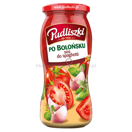 Pudliszki Sos Włoski Do Spaghetti 500G(data przydatności 16.12.2025)
