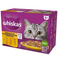 Whiskas Drobiowa Uczta 1+ Galaretka Z Kurczakiem, Z Kaczką, Z Drobiem I Z Indykiem 1,02 Kg (12X85 G)