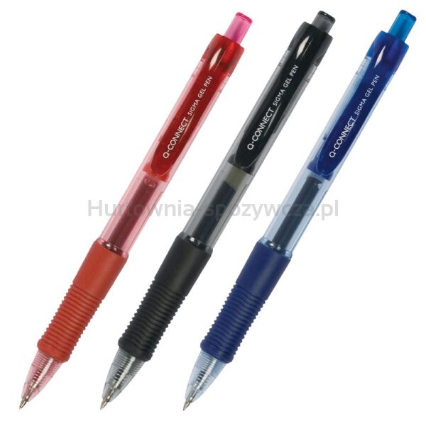 Q-Connect Długopis automatyczny żelowy 0,5mm (linia), niebieski  - 2