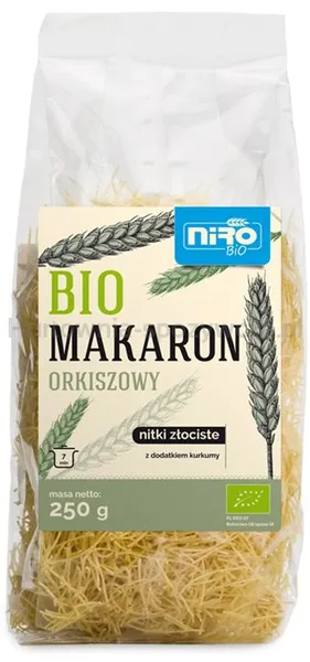 Makaron Orkiszowy Nitki Złociste Bio 250G