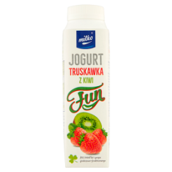 Jogurt Milko 0,33L Fun Truskawka Z Kiwi