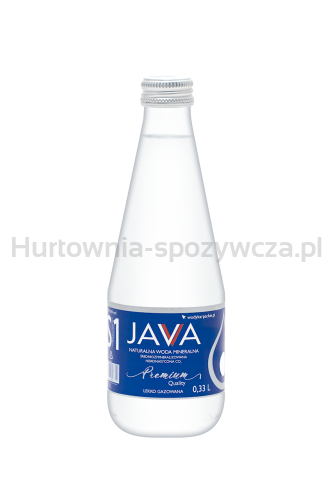 Naturalna Woda Mineralna Średniozmineralizowana Lekko Gazowana 330 Ml (Szkło) - Java [BIO]