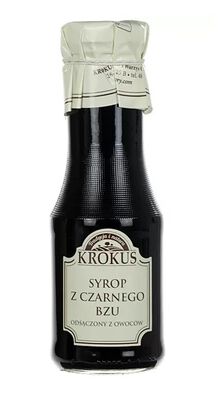 Syrop Z Czarnego Bzu Bezglutenowy 355 G (280 Ml) - Krokus [BIO]