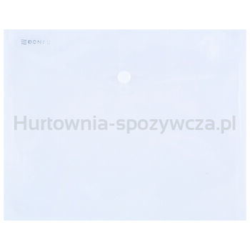 Donau Teczka kopertowa na zatrzask C5 transparentna