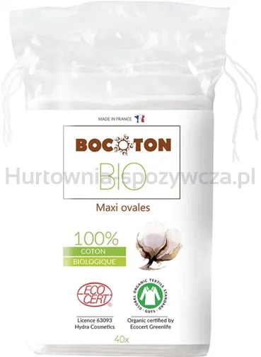 Płatki kosmetyczne, owalne 40szt BIO