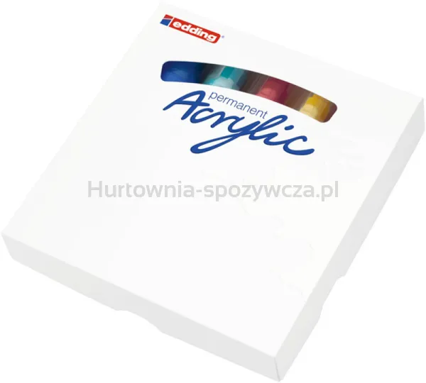 Marker akrylowy szeroki e-5000 EDDING, 5-10mm, 5 szt., mix kolorów abstrakcyjnych