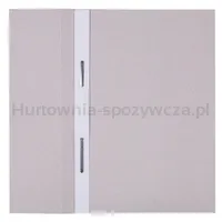Skoroszyt OFFICE PRODUCTS Budget, karton, oczkowy, nadruk, 1/2, A4, 250gsm, biały - 2