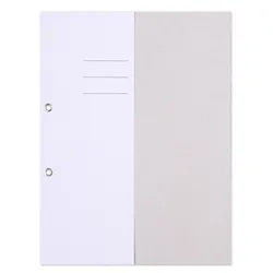 Skoroszyt OFFICE PRODUCTS Budget, karton, z oczkiem, nadruk, 1/2, A4, 250gsm, biały