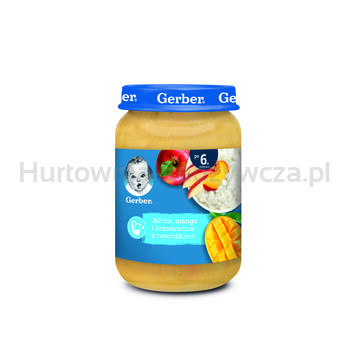 Gerber Jabłka, mango i brzoskwinie z twarożkiem po 6. miesiącu 190g