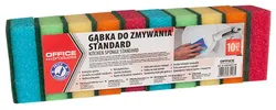Gąbka Do Zmywania Office Products Standard, 10Szt., Mix Kolorów