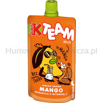 Kubuś Mus Team Jabłko Banan Mango Marakuja Z Witaminą C 100 G