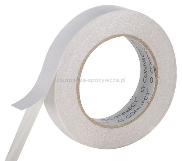 Taśma dwustronna montażowa Q-CONNECT, piankowa, 18mm, 3m, biała - 2