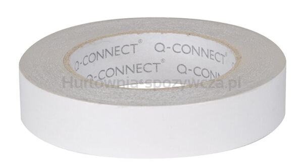 Taśma dwustronna montażowa Q-CONNECT, piankowa, 18mm, 3m, biała