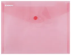 Donau Teczka kopertowa zatrzask, PP, C5, 180mikr., czerwona 