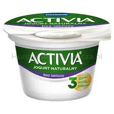 Danone Activia Jogurt naturalny bez laktozy 165g