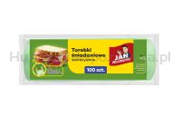 Torebki śniadaniowe JAN NIEZBĘDNY, zawiązywane, 100 szt. - 2