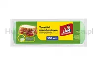 Torebki śniadaniowe JAN NIEZBĘDNY, zawiązywane, 100 szt. - 2