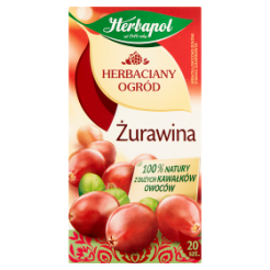 *Herbapol Herbaciany Ogród Żurawina Herbatka Owocowo-Ziołowa 50 G (20 Torebek)