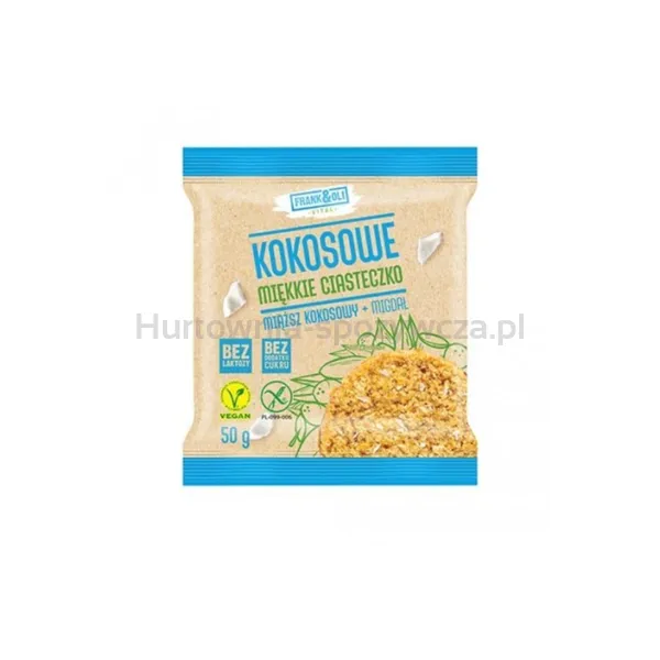 Frank & Oli Kokosowe Miękkie Ciasteczko Miąższ Kokosowy + Migdał 50 G