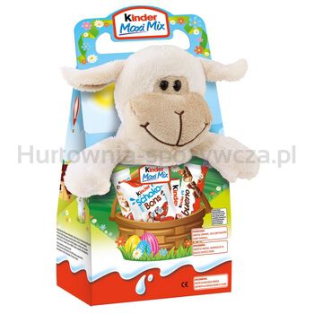 KINDER MAXI MIX PELUCHE, zestaw czekoladek z zabawką, 133g