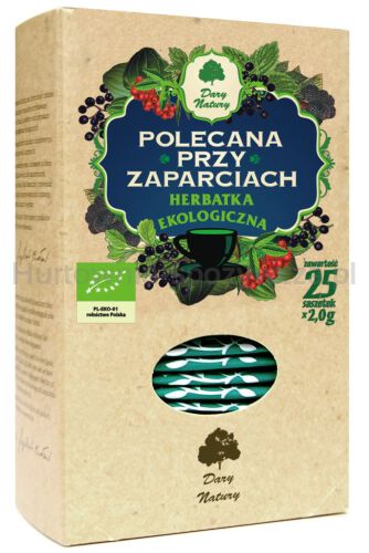 Herbatka Polecana Przy Zaparciach Bio (25 X 2 G) 50 G - Dary Natury [BIO]