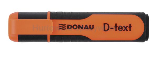Zakreślacz DONAU D-Text, 1-5mm (linia), eurozawieszka, pomarańczowy