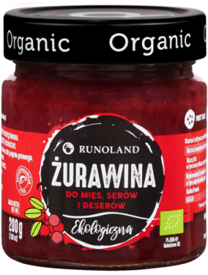 Żurawina Do Mięs, Serów I Deserów Bio 200 G - Runoland [BIO]