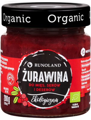 Żurawina Do Mięs, Serów I Deserów Bio 200 G - Runoland [BIO]