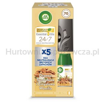 Air Wick Freshmatic Drzewo Sandałowe i Zmysłowa Wanilia/Sandalwood ; Warm Vanilla 250 ml Komplet Nested