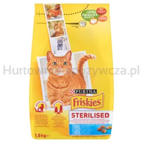 Friskies Karma Dla Kotów Sk Sterile - Łosoś, Warzywa 1,5Kg