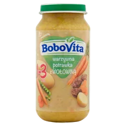 Bobovita Warzywna Potrawka Z Wołowiną Po 12 Miesiącu 250 G
