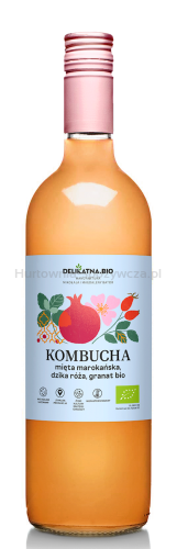 Kombucha Mięta Marokańska, Dzika Róża I Granat Bio 750 Ml - Delikatna [BIO]