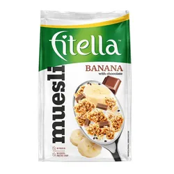 Fitella Musli Bananowe Z Kawałkami Czekolady I Nasionami Chia 300G